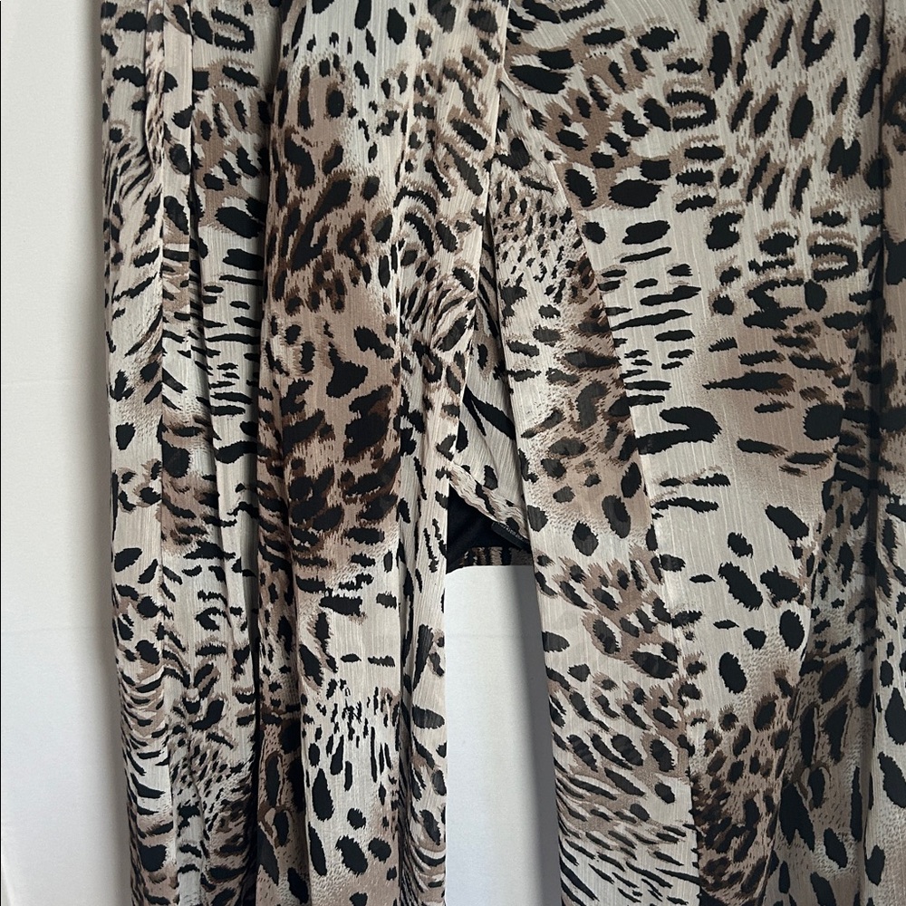 MSK Leopard-Print Pants in Black & Brown - Picture 10 of 10